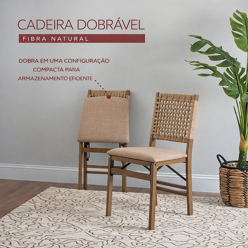 Kit 2 Cadeiras Dobráveis Confort Line
